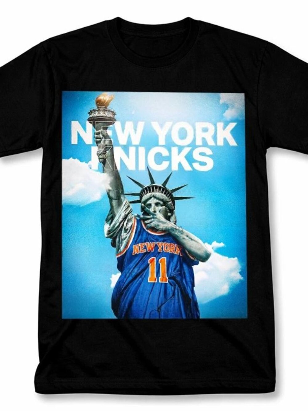 Jalen Brunson Statue of Liberty Knicks Graphic T Shirt  276